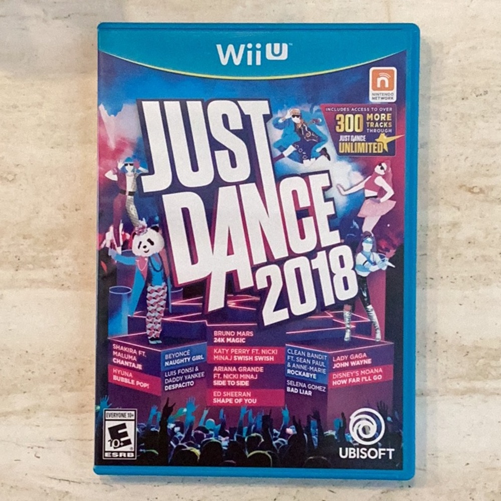 Just Dance 2018 Nintendo Wii U Game CIB